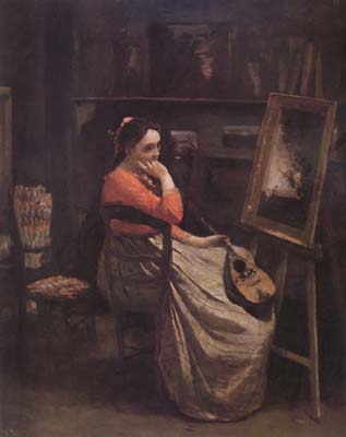 Jean Baptiste Camille  Corot L'atelier (mk11)